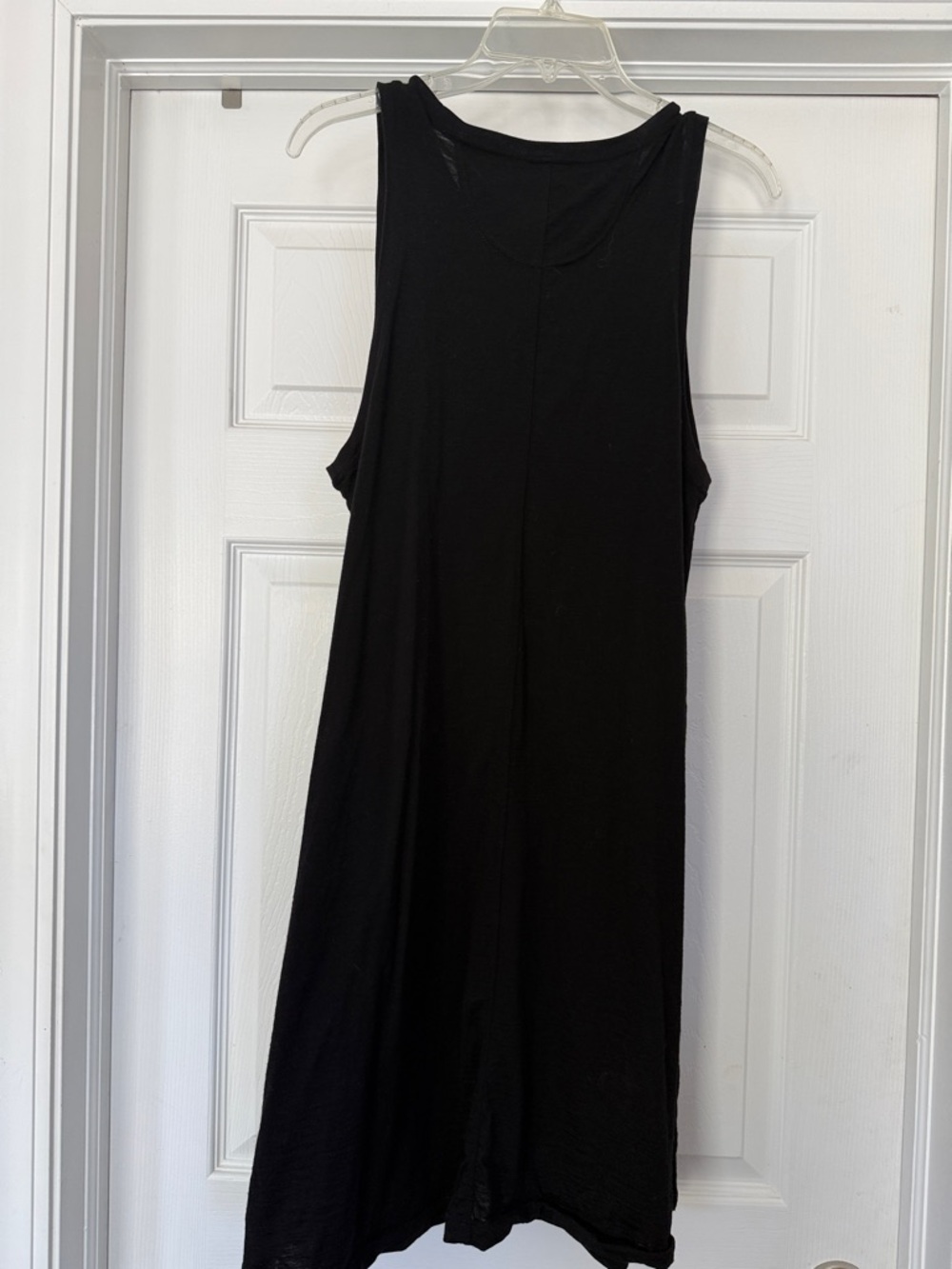 Classic Black Tank Swing Dress - 100% Merino - Picture 5 of 6
